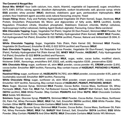 The Caramel & Nougat Box - 6 Donuts Black Box Donuts