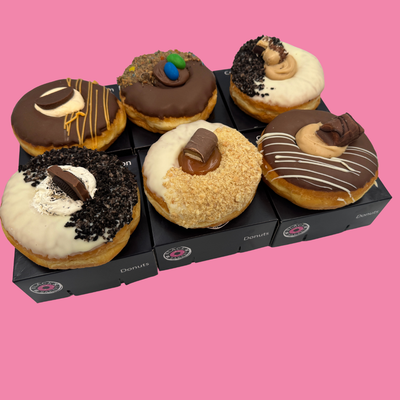 Ultimate Chocolate Mix Box - 6 Donuts Black Box Donuts