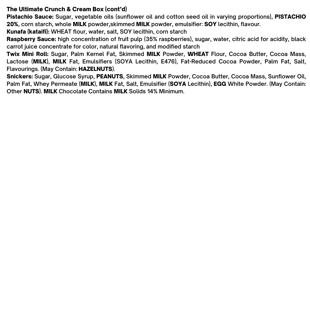 The Ultimate Crunch & Cream Box - 6 Donuts Black Box Donuts