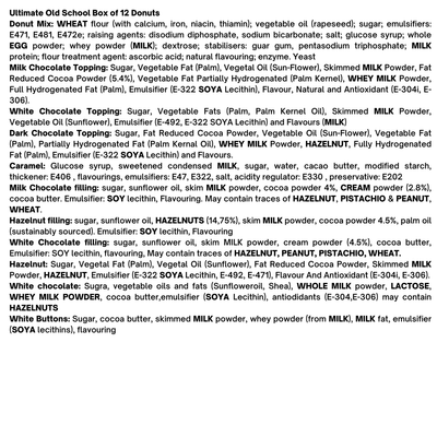 The Ultimate Old School Box of 12 Donuts Black Box Donuts