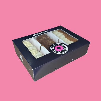 6 Donnollis - Flavour Pack 3 (2 of each flavour) White Button, Crunchie and Biscoff Black Box Donuts