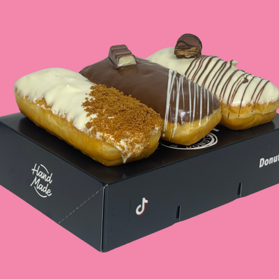 The Ultimate Kinder & Biscoff Box - Donnollis, Donuts and Donut Bars Black Box Donuts