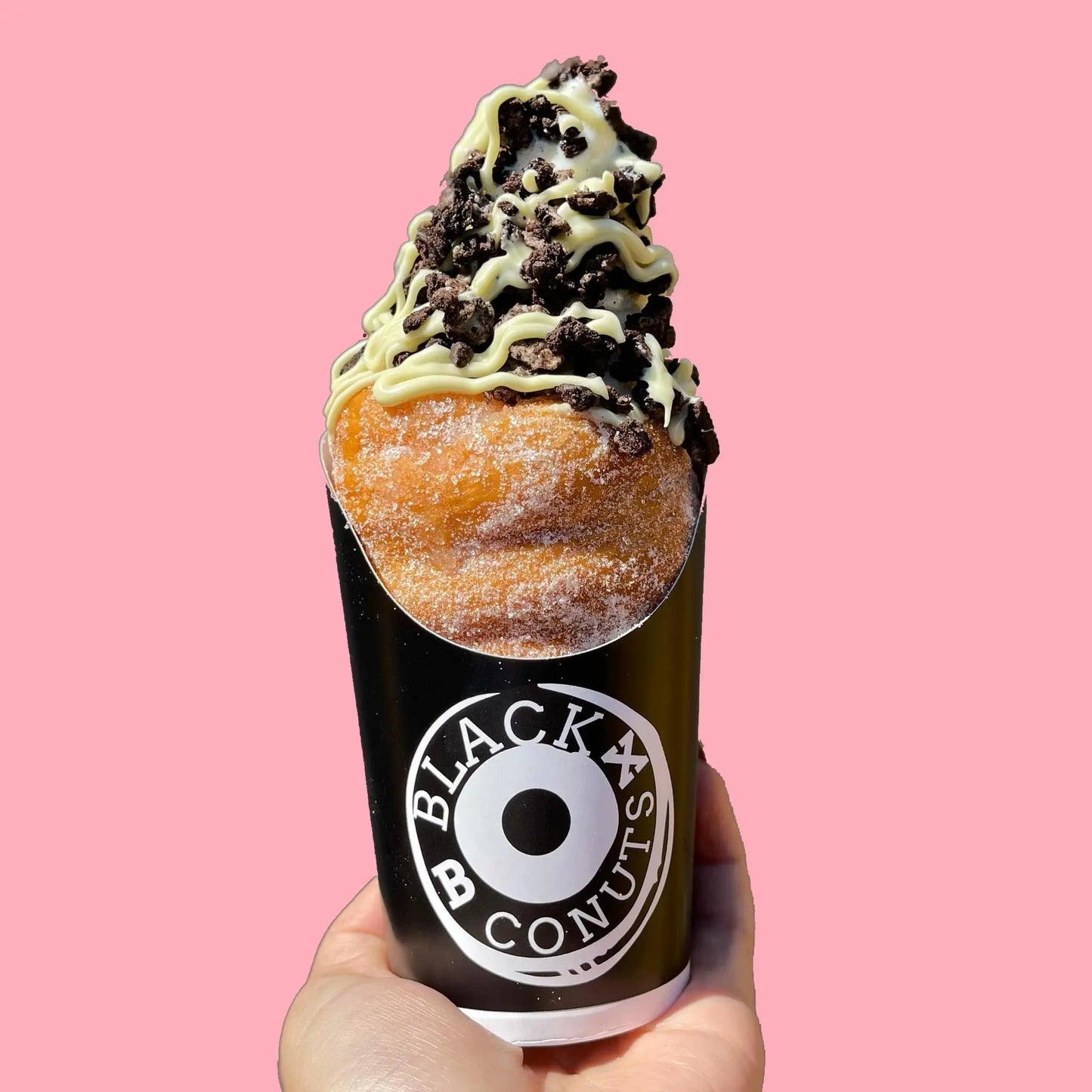 Wholesale Box of 180 Conuts - Donut based Ice Cream Cones Black Box Donuts