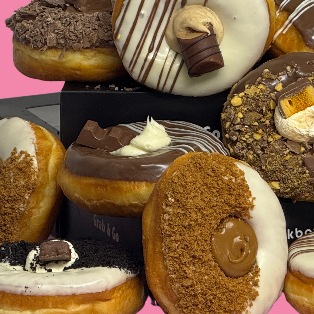 The Legends Donut Box - 12 Donuts Black Box Donuts