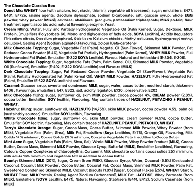 The Chocolate Classics Box - 6 Donuts Black Box Donuts