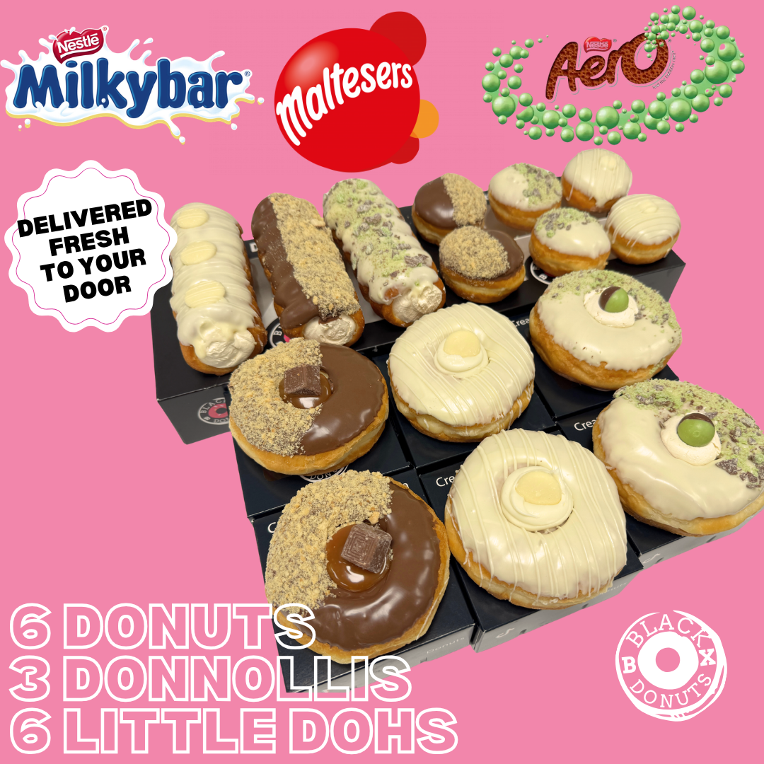 The Mint Meltdown Box - Donnollis, Donuts and Little Dohs Black Box Donuts