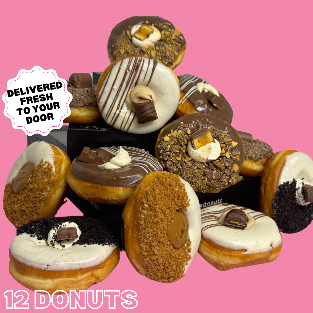 The Legends Donut Box - 12 Donuts Black Box Donuts