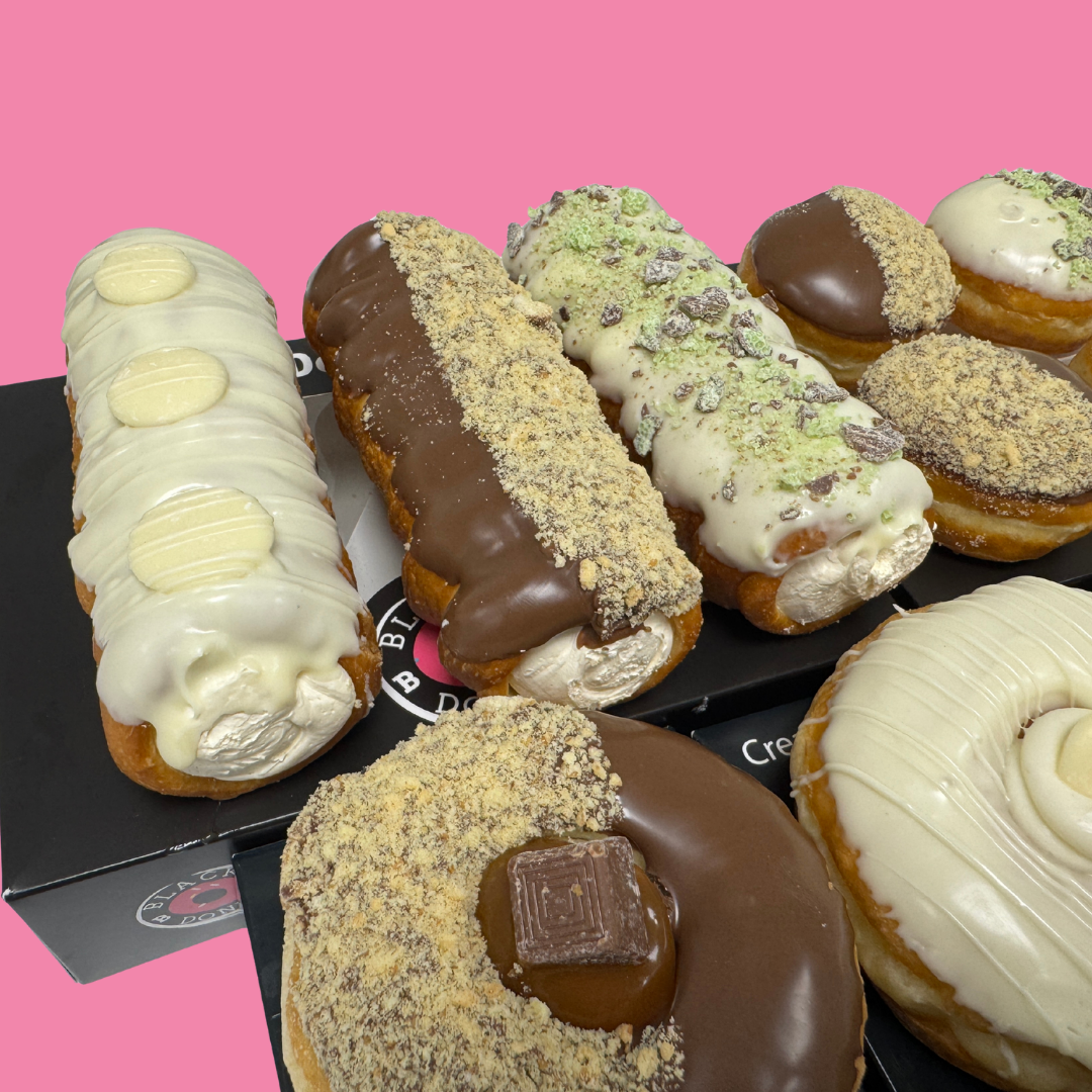 The Mint Meltdown Box - Donnollis, Donuts and Little Dohs Black Box Donuts