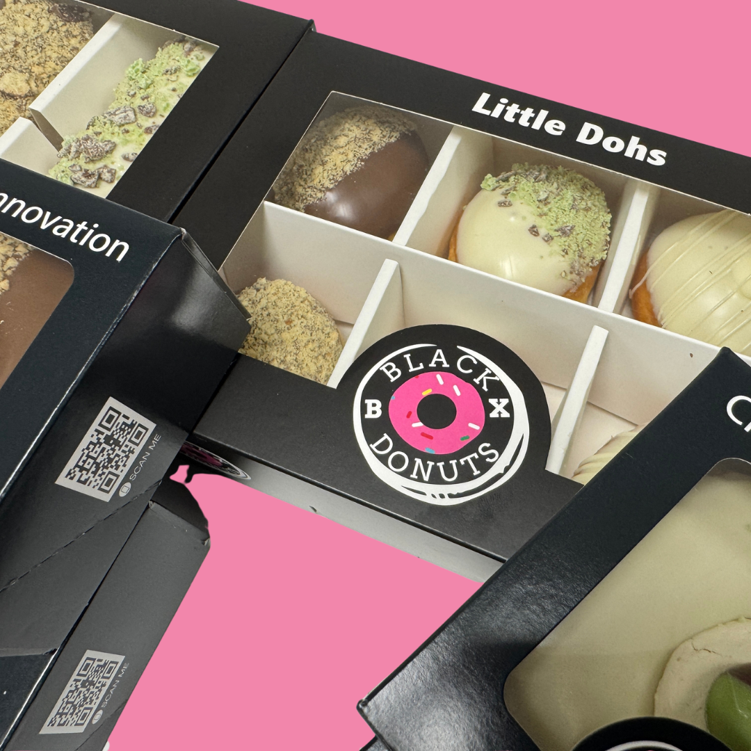 The Mint Meltdown Box - Donnollis, Donuts and Little Dohs Black Box Donuts