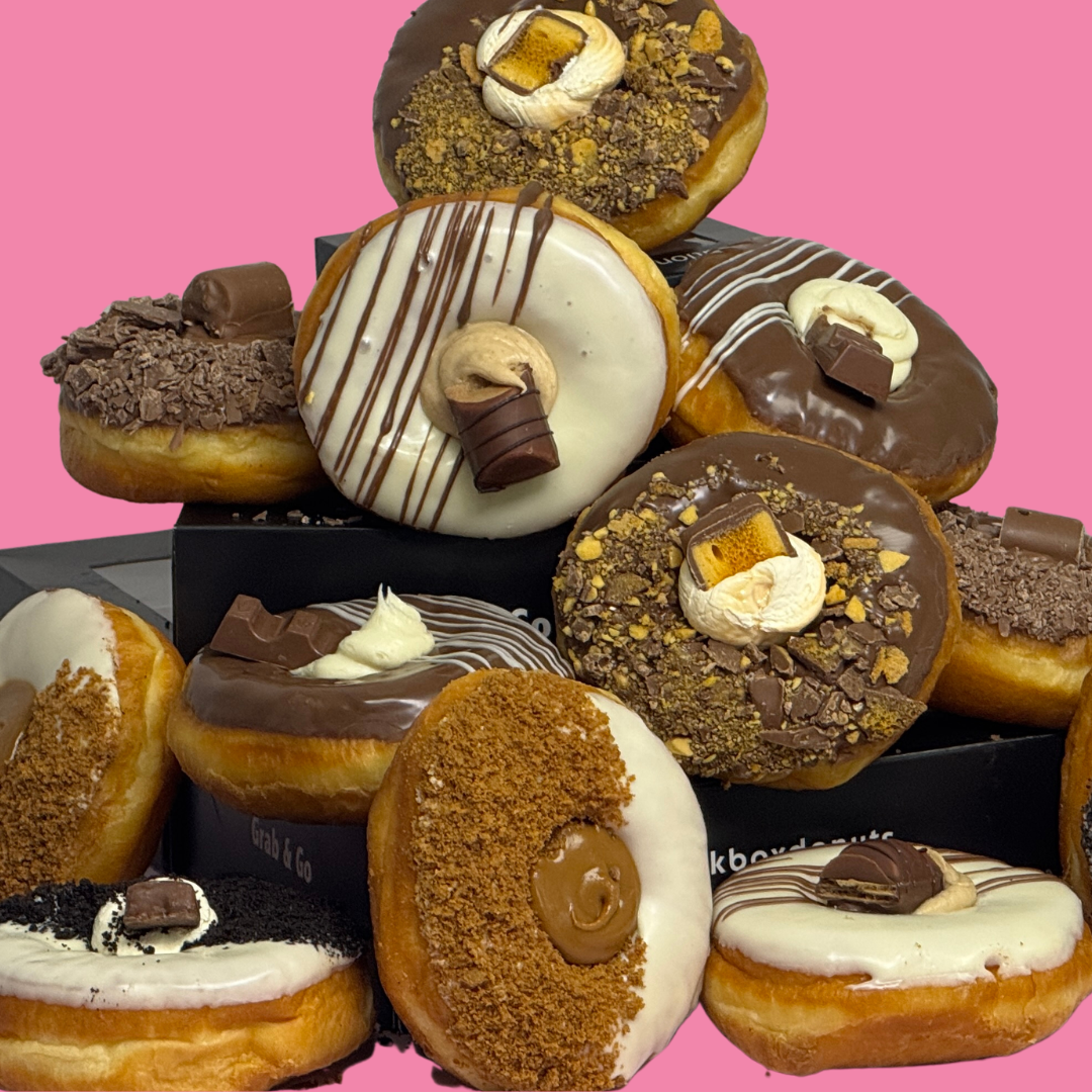 The Legends Donut Box - 12 Donuts Black Box Donuts