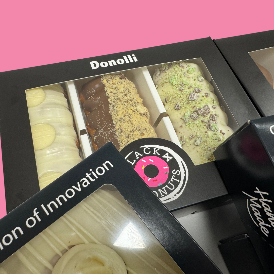The Mint Meltdown Box - Donnollis, Donuts and Little Dohs Black Box Donuts