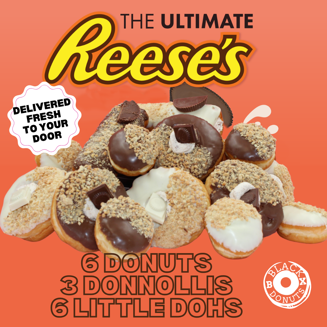 The Ultimate Reese's Box - Donnollis, Donuts and Little Dohs Black Box Donuts
