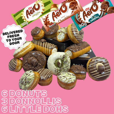 The Cadbury Legends Box - Donnollis, Donuts and Little Dohs Black Box Donuts