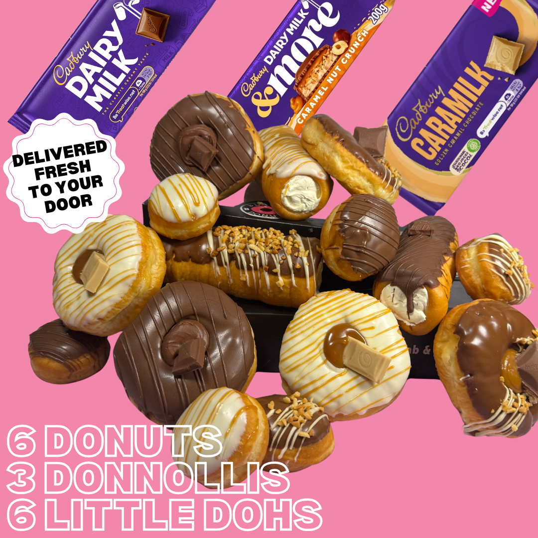 The Cadbury Legends Box - Donnollis, Donuts and Little Dohs Black Box Donuts