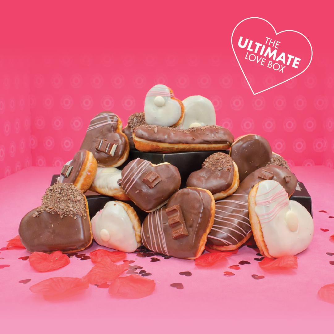 The Ultimate Love Box perfect for Valentines Day Black Box Donuts