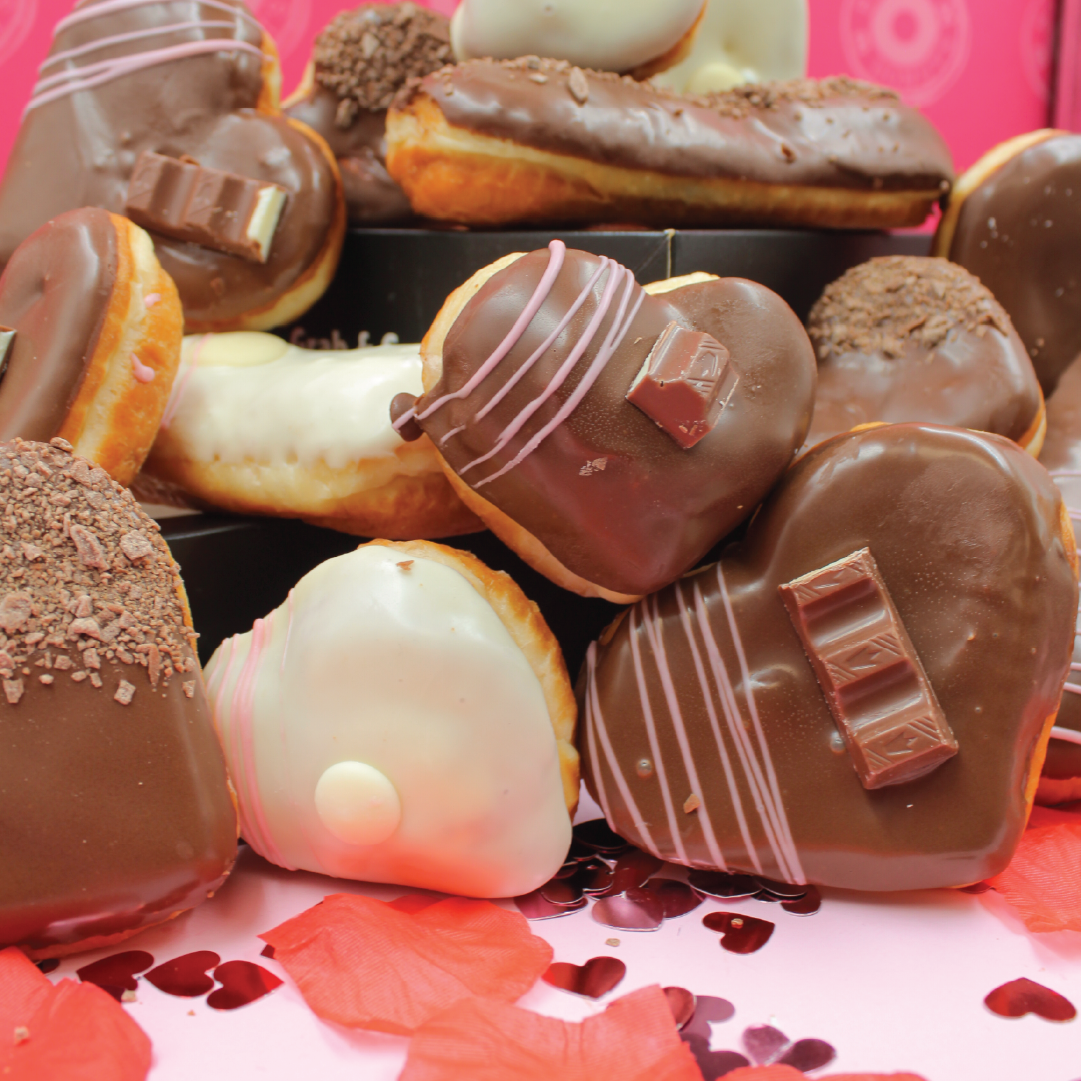 The Ultimate Love Box perfect for Valentines Day Black Box Donuts