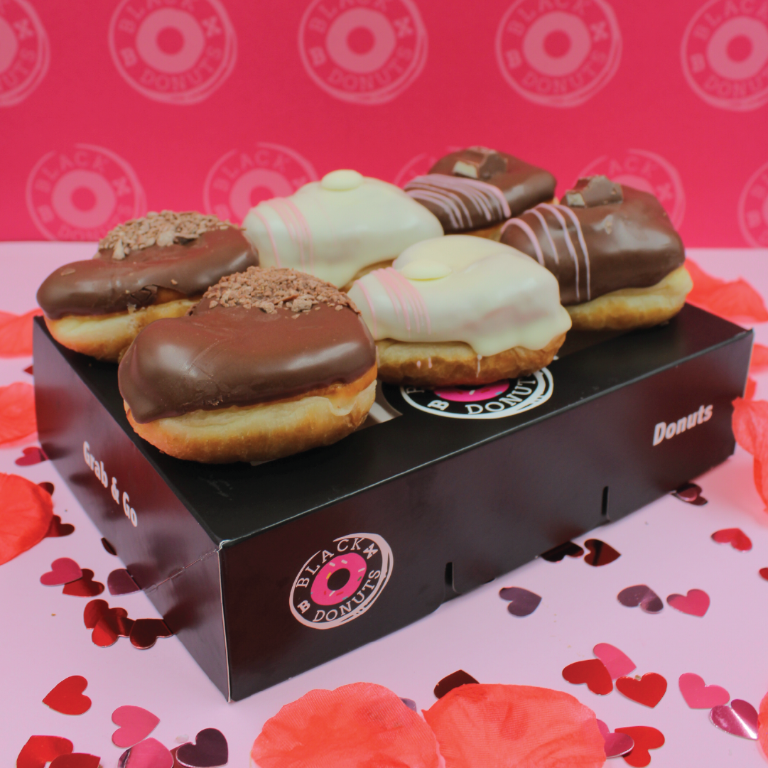 The Ultimate Love Box perfect for Valentines Day Black Box Donuts