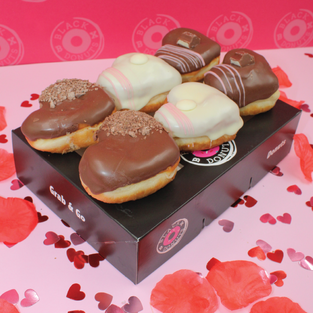 The Ultimate Love Box perfect for Valentines Day Black Box Donuts