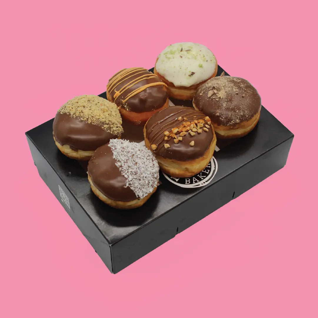 Ultimate Flavour Box pack based on Celebrations and Hero sweets Black Box Donuts