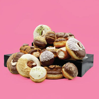 Ultimate Flavour Box pack based on Celebrations and Hero sweets Black Box Donuts